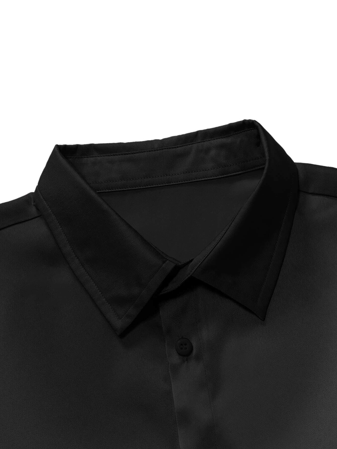 Manfinity Homme Men Button through Solid Shirt