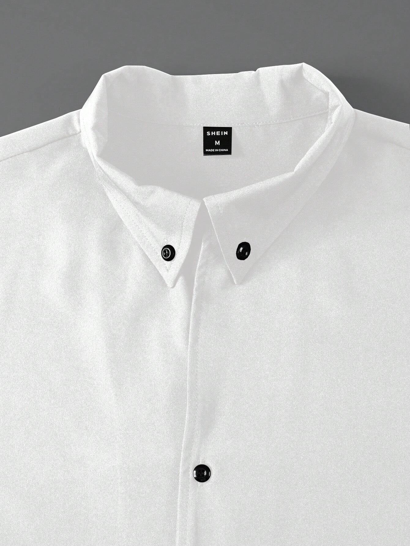 Manfinity Men Solid Button up Shirt